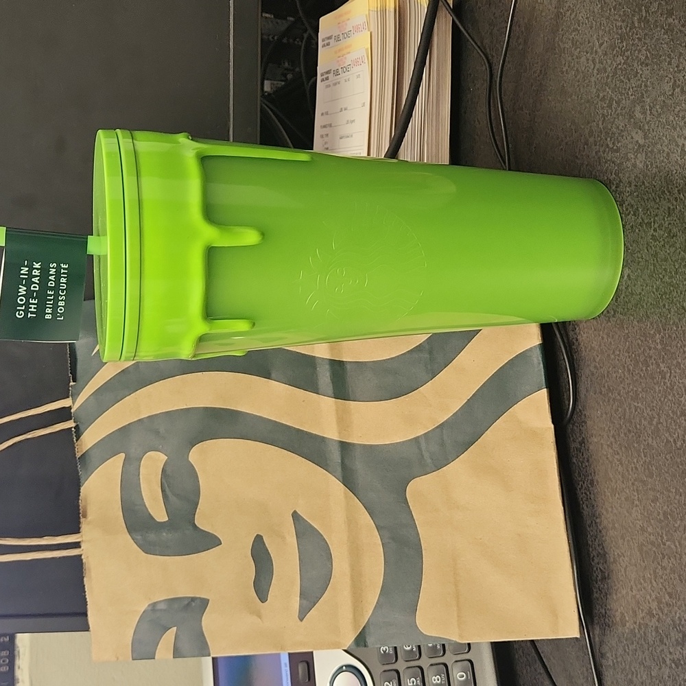 Starbucks Glow in the dark SLIME tumbler